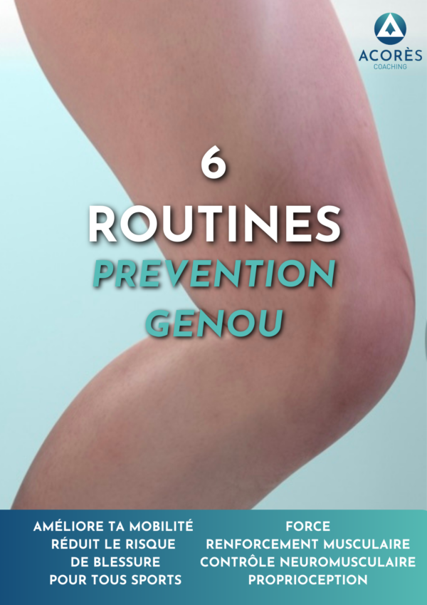 6 routines prévention genou